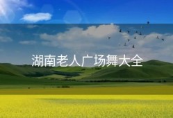 湖南老人广场舞大全