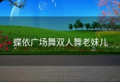 蝶依广场舞双人舞老妹儿