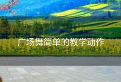 广场舞简单的教学动作