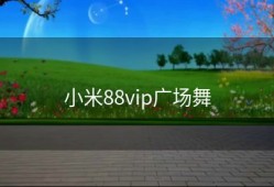 小米88vip广场舞