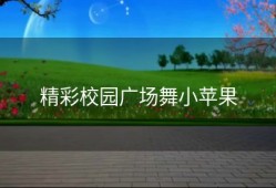 精彩校园广场舞小苹果