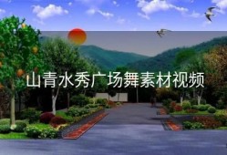 山青水秀广场舞素材视频