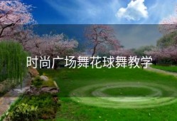 时尚广场舞花球舞教学