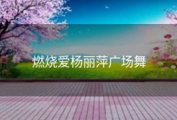 燃烧爱杨丽萍广场舞