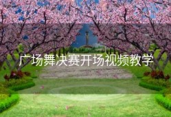 广场舞决赛开场视频教学