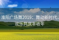 淮阳广场舞2019：舞动新时代，欢乐共庆丰收年