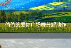 偷偷的爱你广场舞分解动作