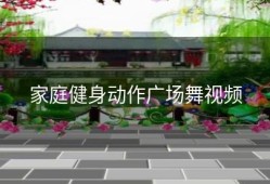 家庭健身动作广场舞视频