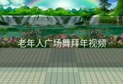 老年人广场舞拜年视频