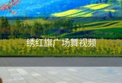 绣红旗广场舞视频