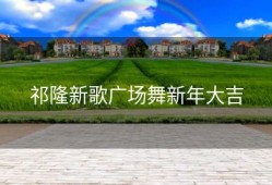 祁隆新歌广场舞新年大吉