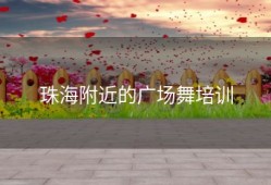 珠海附近的广场舞培训