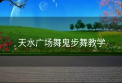 天水广场舞鬼步舞教学