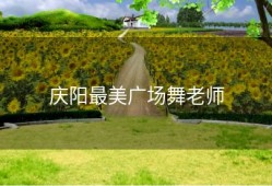 庆阳最美广场舞老师