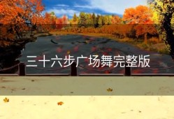 三十六步广场舞完整版