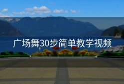 广场舞30步简单教学视频