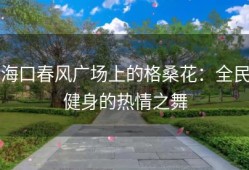 海口春风广场上的格桑花：全民健身的热情之舞