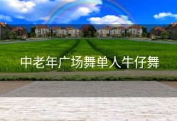 中老年广场舞单人牛仔舞