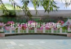 社区广场舞队活动内容