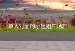 单人对面的小姐姐广场舞
