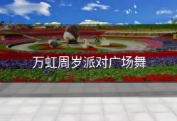 万虹周岁派对广场舞