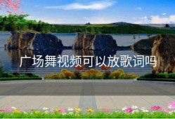 广场舞视频可以放歌词吗