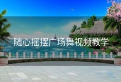 随心摇摆广场舞视频教学
