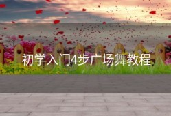 初学入门4步广场舞教程