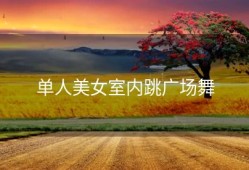 单人美女室内跳广场舞