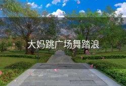 大妈跳广场舞踏浪