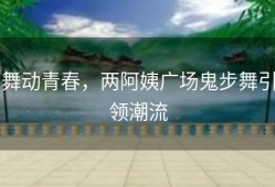 舞动青春，两阿姨广场鬼步舞引领潮流