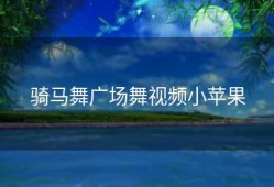 骑马舞广场舞视频小苹果