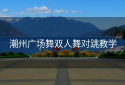 潮州广场舞双人舞对跳教学