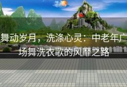 舞动岁月，洗涤心灵：中老年广场舞洗衣歌的风靡之路