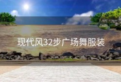 现代风32步广场舞服装